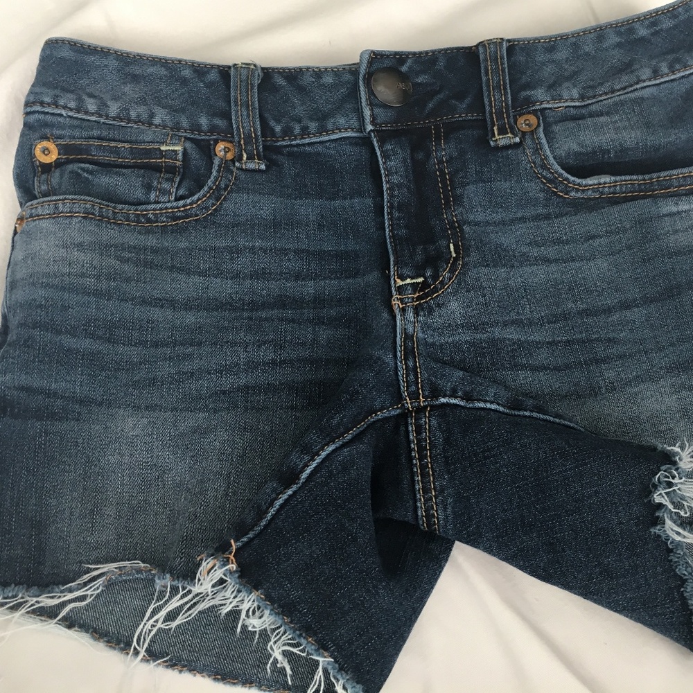 EUC American Eagle Cutoff Denim Shorts Sz 0